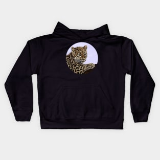 Amur leopard cub Kids Hoodie